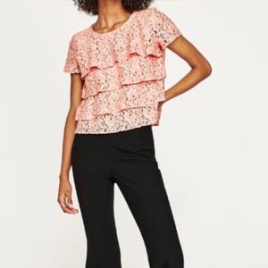 💕Zara Ruffles Lace Top💕